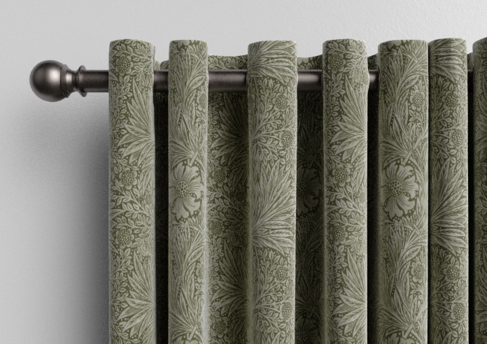 William Morris At Home Marigold Velvet, Sage - Made to Measure Curtains - Image 12